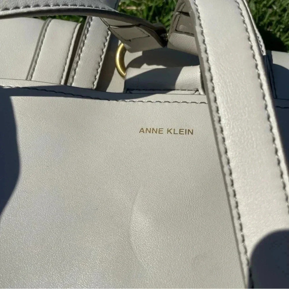 EUC Anne Klein Off-White Ava Faux Leather Backpack Bag main image 5